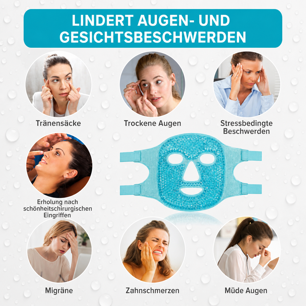 Gelperlen-Gesichtsmaske – Wärme- & Kältetherapie