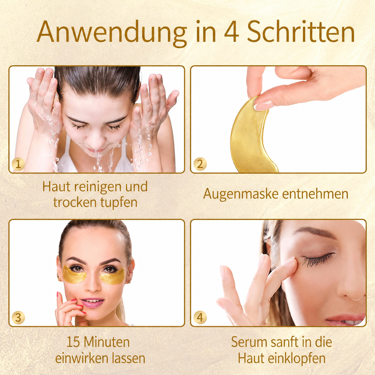 Augenpads – 40 Paare, 4 Sorten